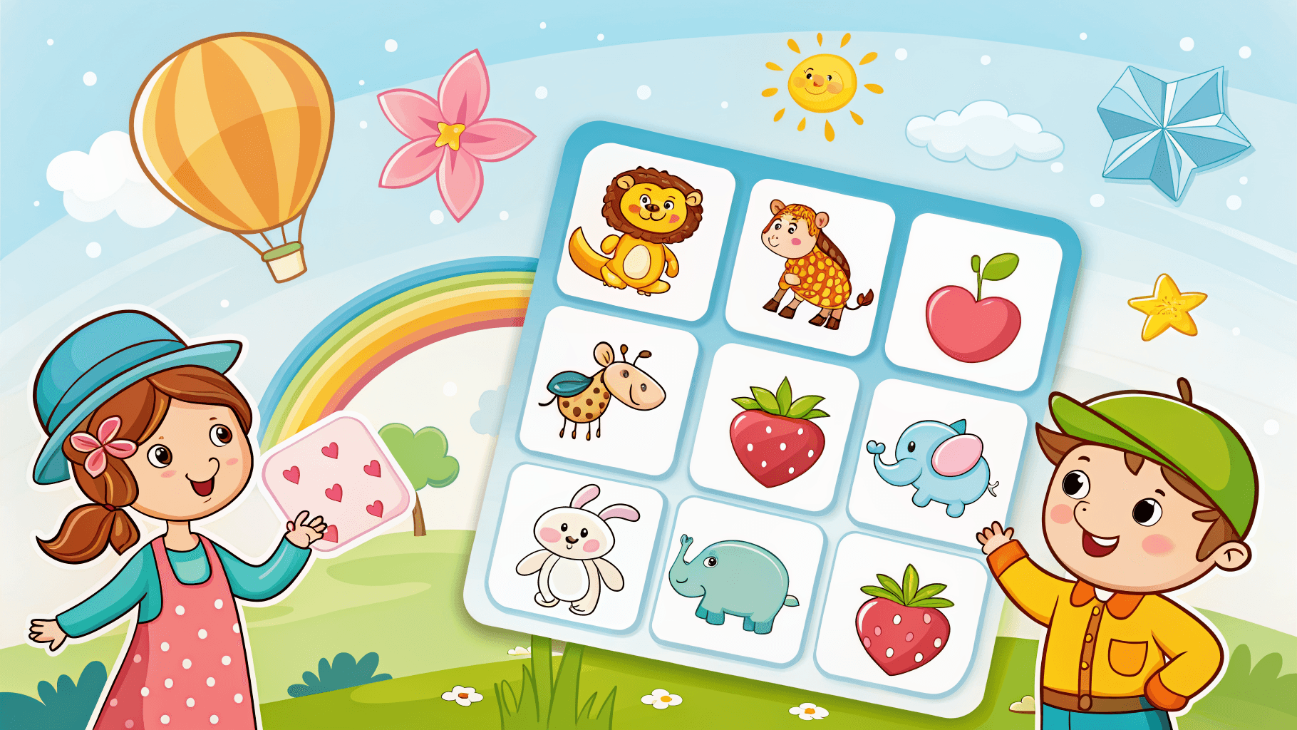 online kids memory matching game 1
