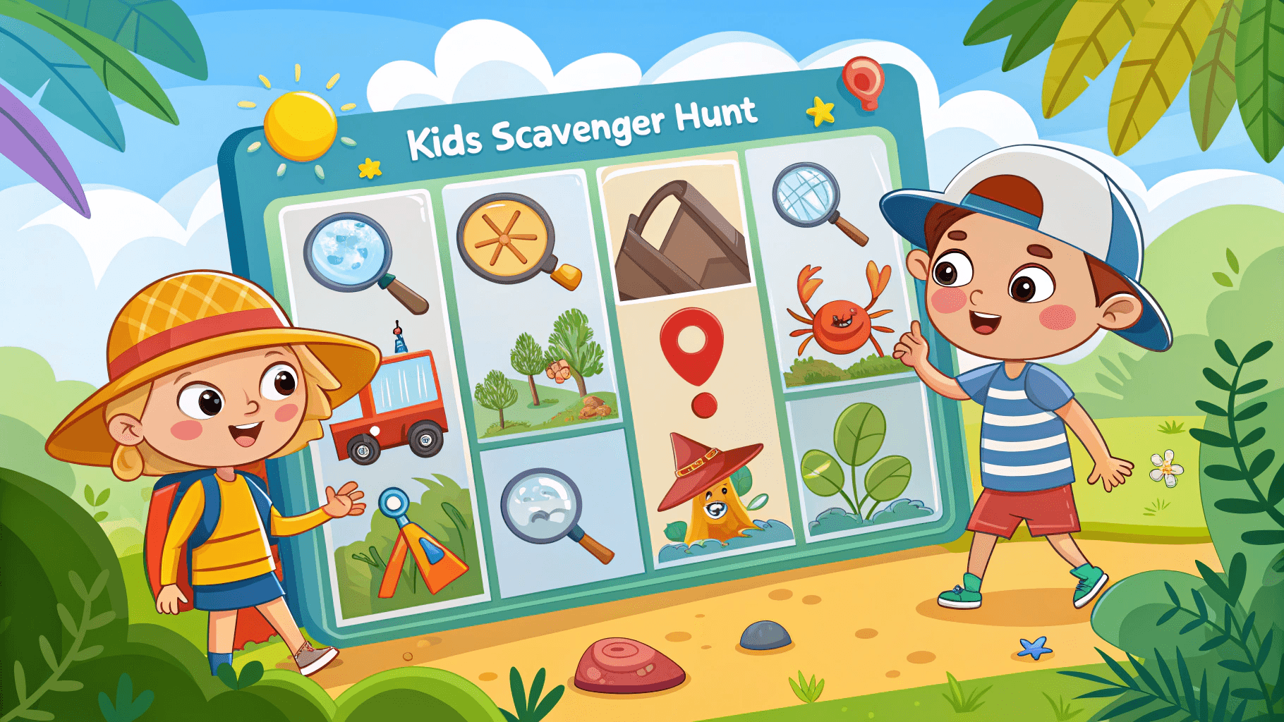 online kids scavenger hunt game